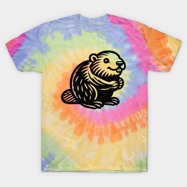 Beaver T-Shirt by KayBee Gift Shop